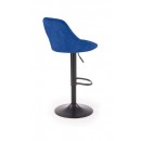 Стул барный HALMAR H101 темно-синий/черный